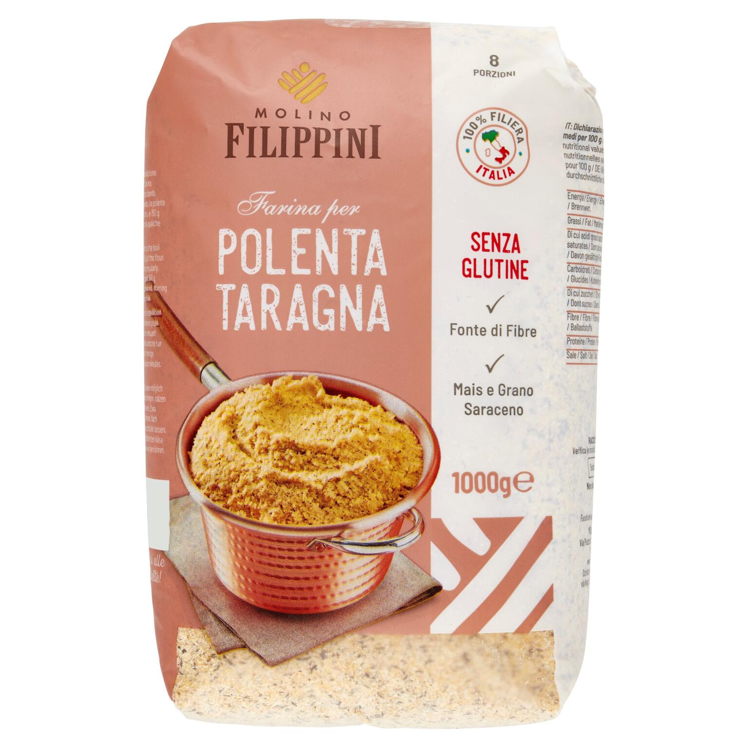 Farina polenta taragna 1kg Molino Filippini
