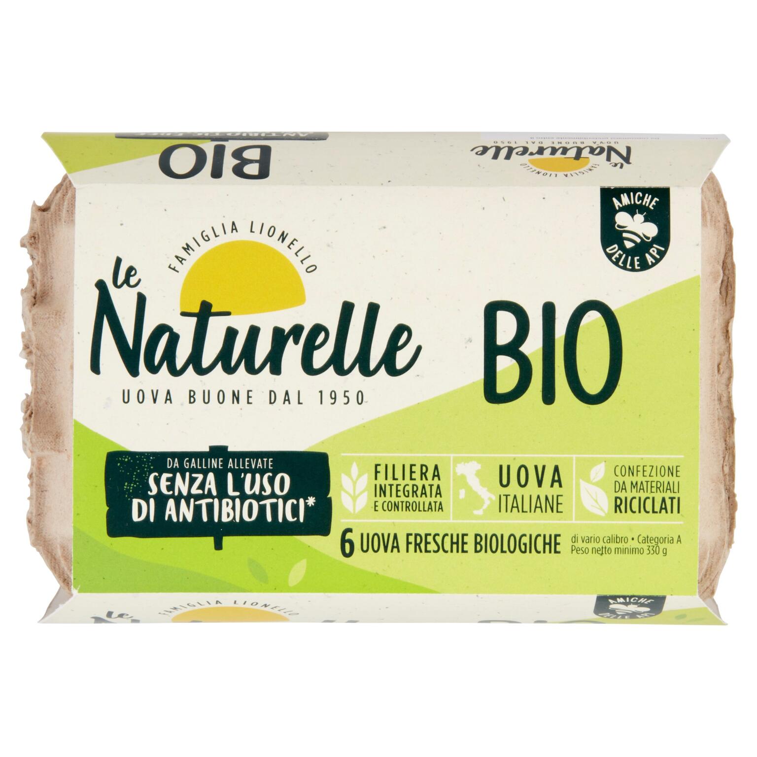 Uova Biologiche Naturelle x6 antibiotic free cat.A