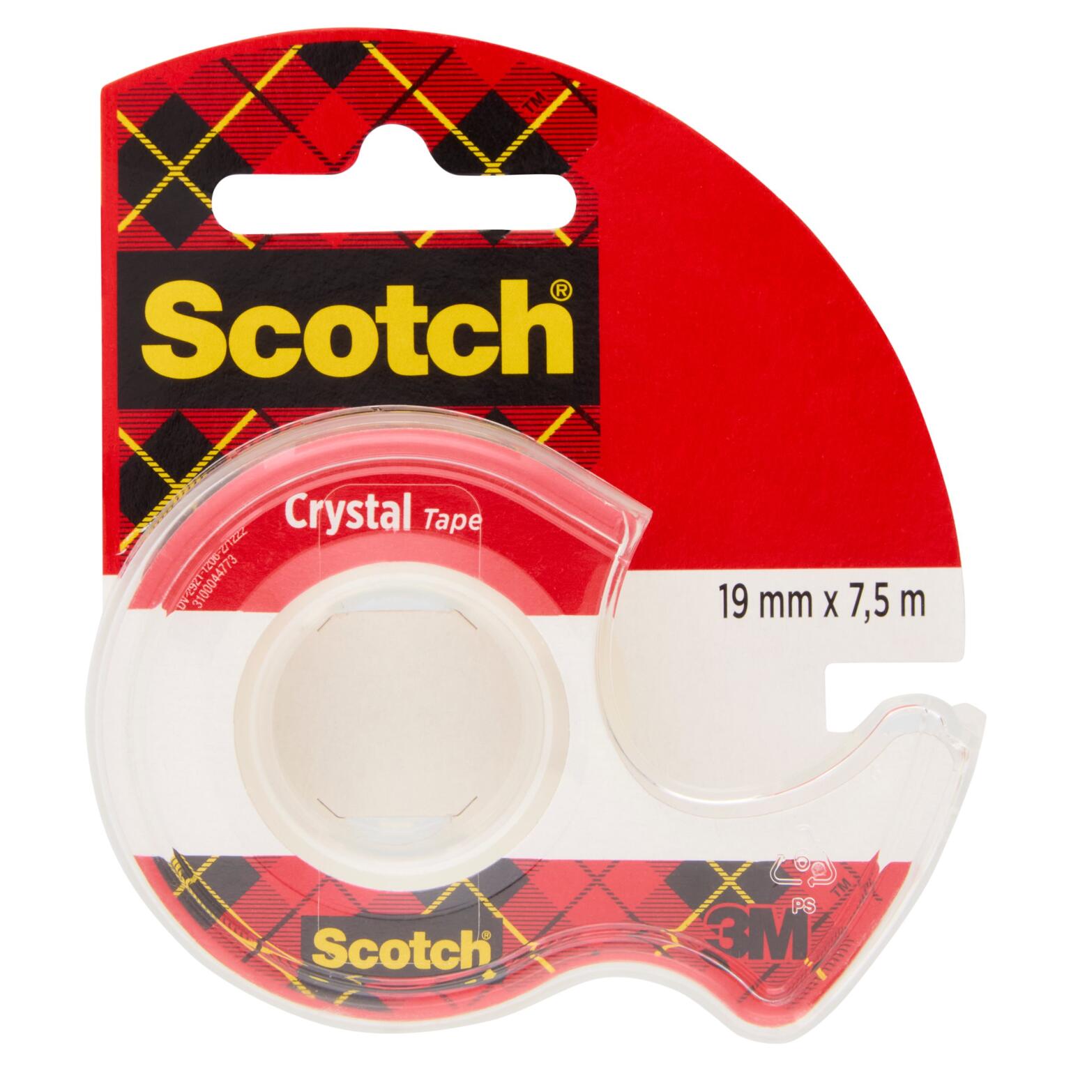 Nastro cristal con chiocciola 19mmx7,5m Scotch