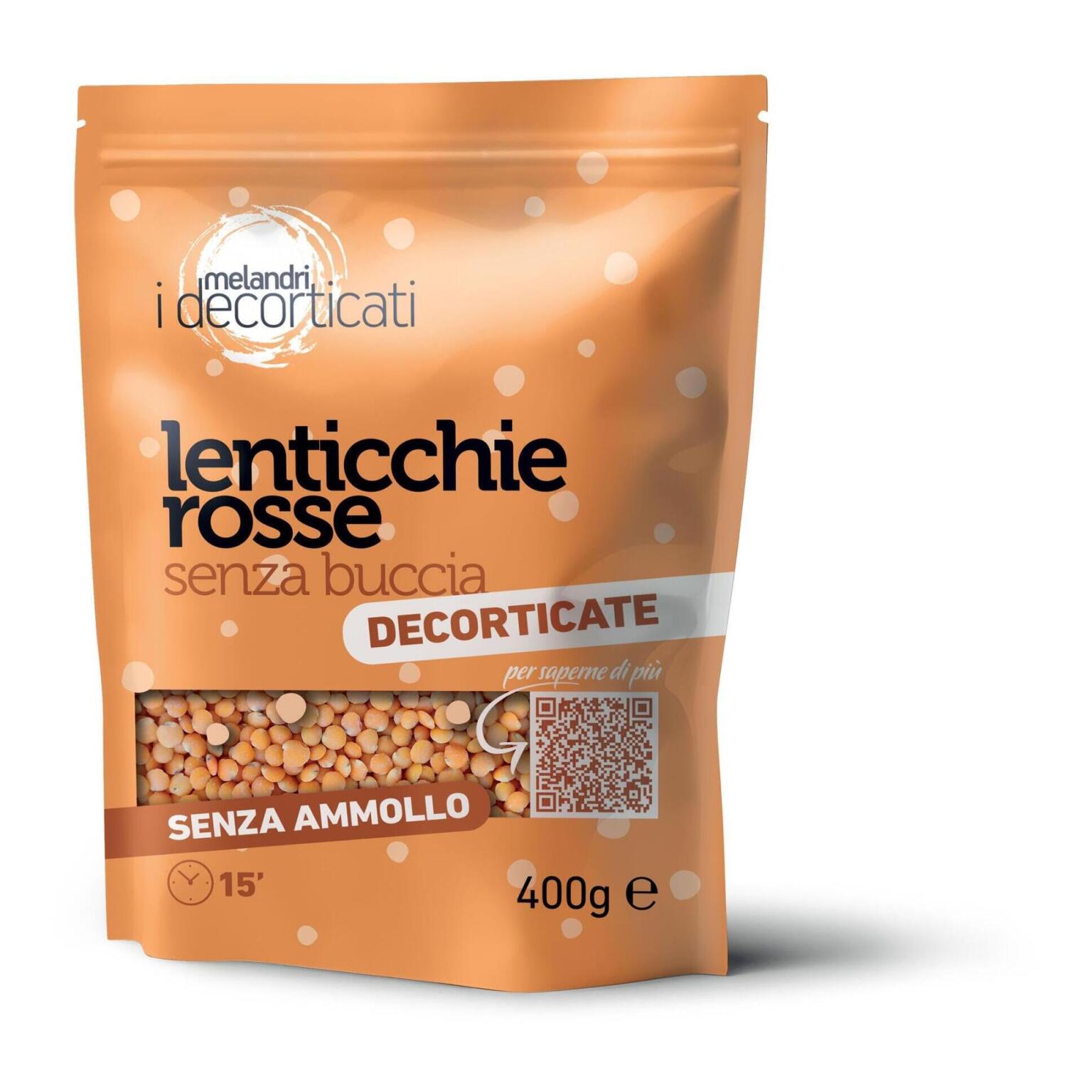 Lenticchie rosse s/buccia 400g i decorticati