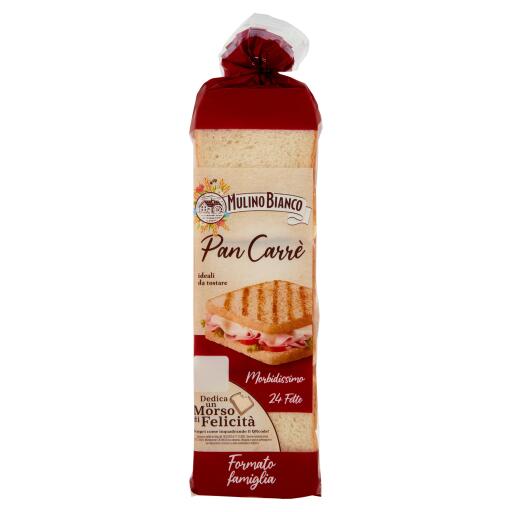 Pan carrè fiocco 24 fette 430g Mulino Bianco Barilla