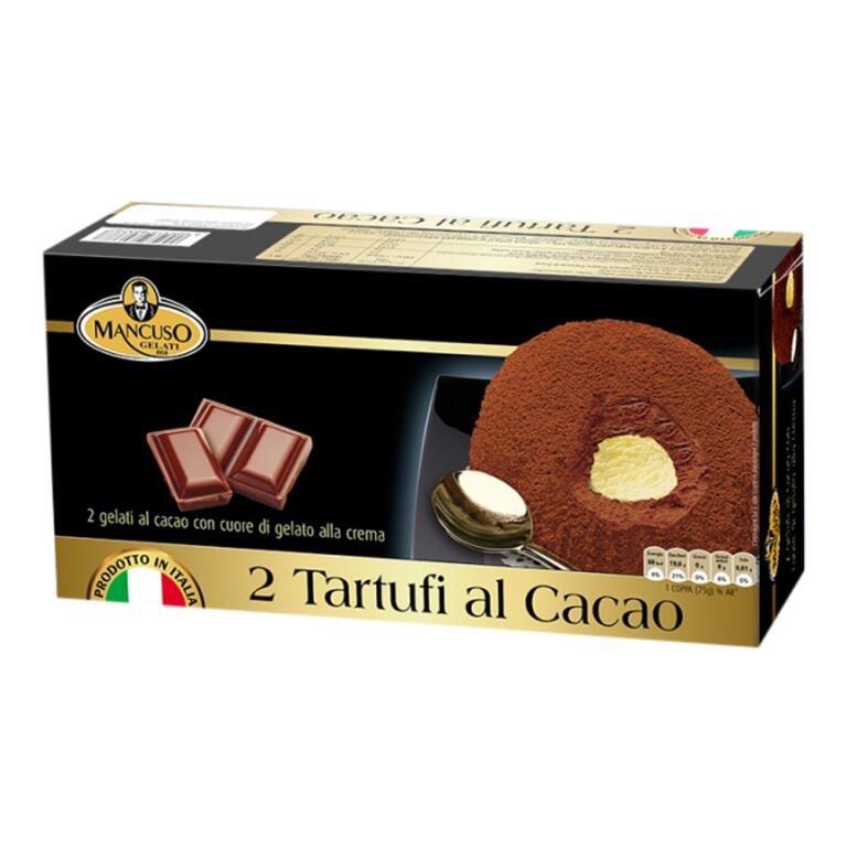 Coppa Tartufo al cioccolato nero 2x80g Mancuso