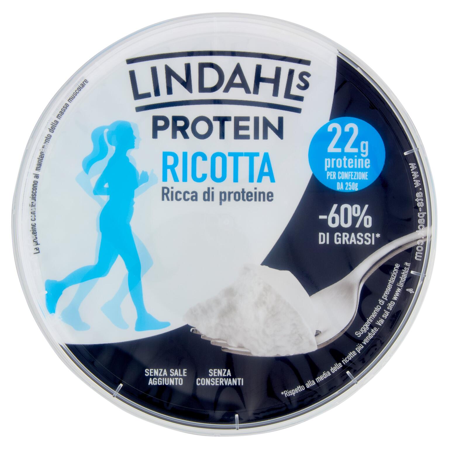 Ricotta Lindahls Protein ricca di proteine 250g