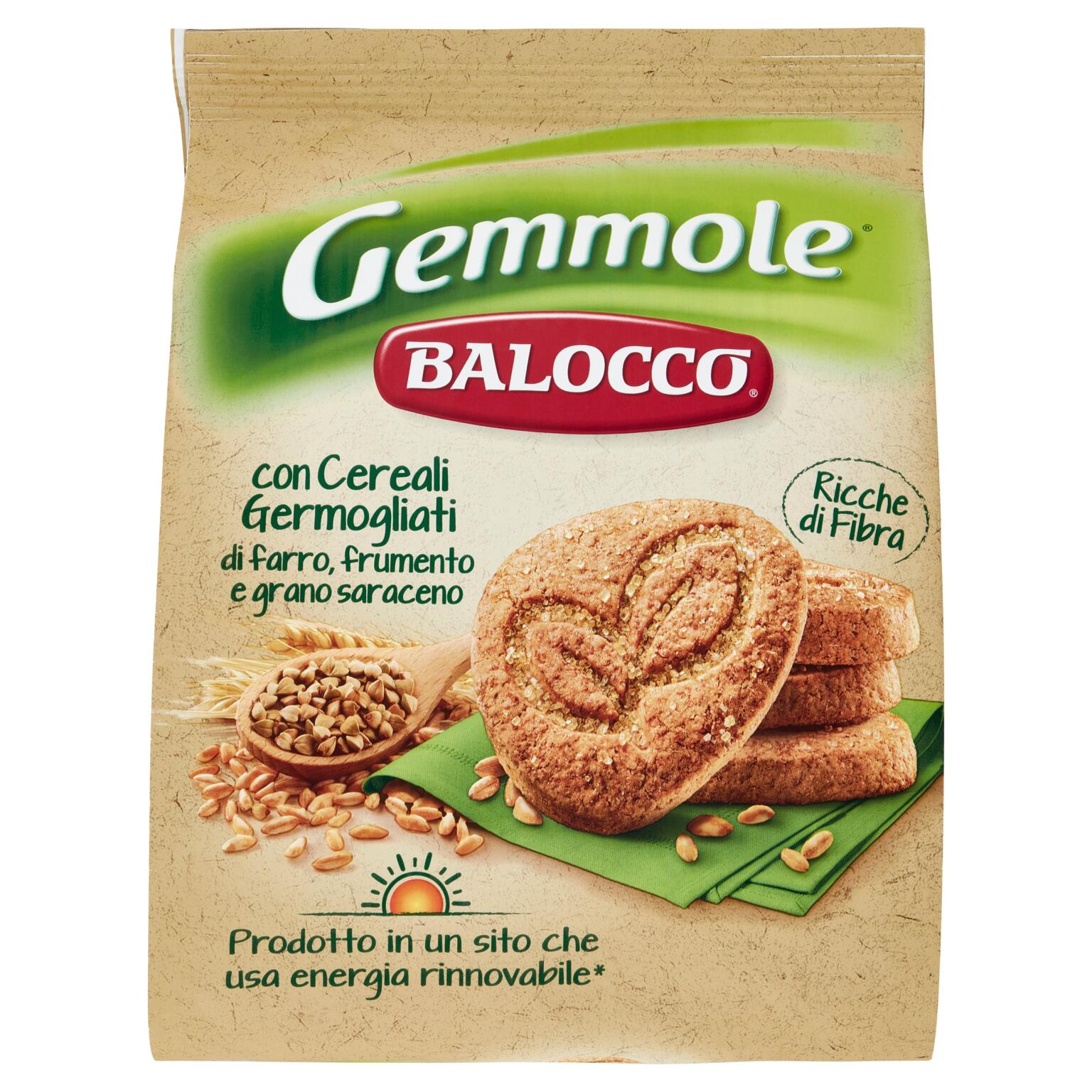 Biscotti gemmole con cereali germogliati di farro,frumento e grano saraceno 700g