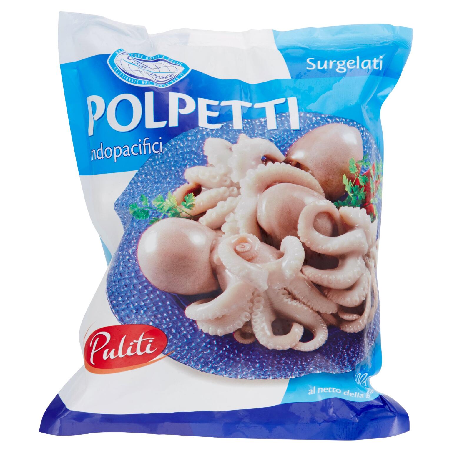 Polipetti puliti IQF 400g Oggi Pesce