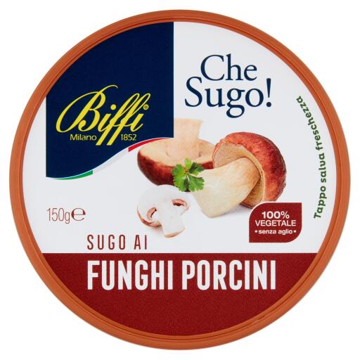 Sugo vegetale fresco ai porcini 150g Biffi senza panna, e conservati senza glutine