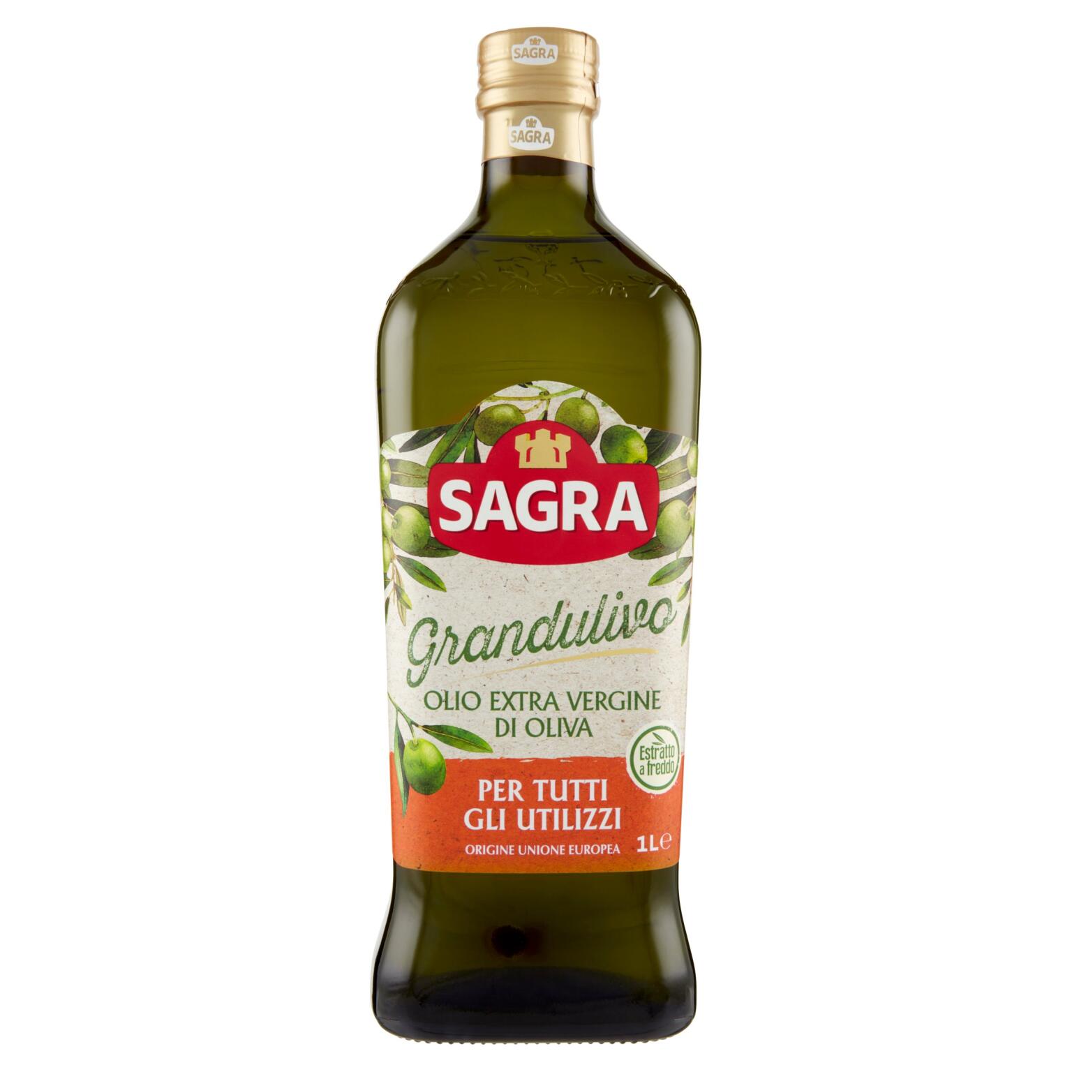 Olio extra vergine di oliva il Grandulivo 1L Sagra