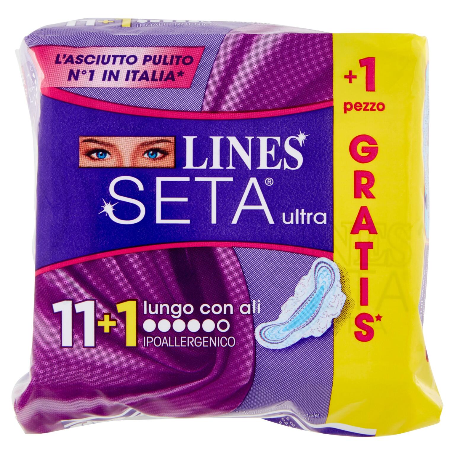 Lines seta ultra lungo con ali x11
