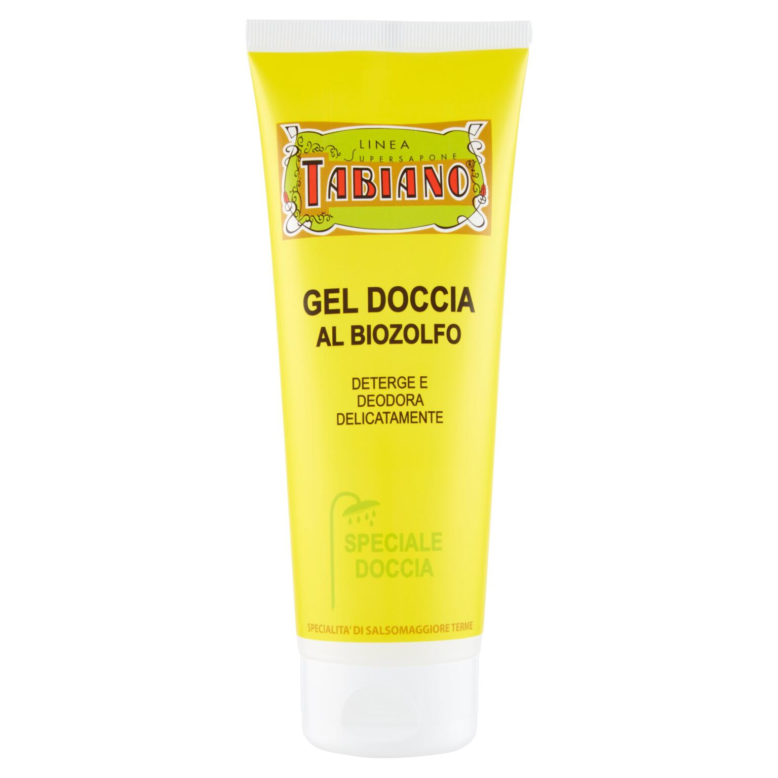 Gel Doccia al biozolfo 250ml Linea Supersapone Tabiano