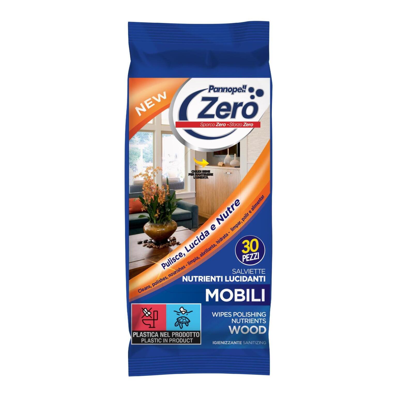Pannopel zero mobili nutre e lucida 30 pezzi