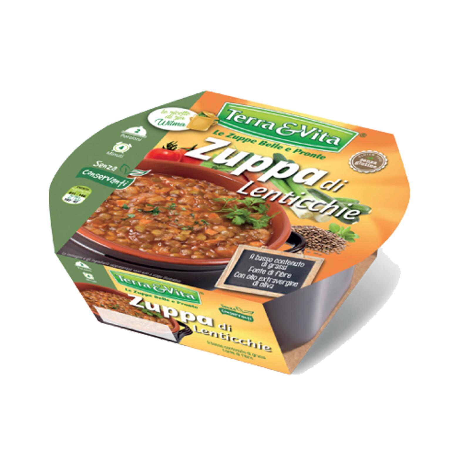 Zuppa di lenticchie 620g Terra&vita