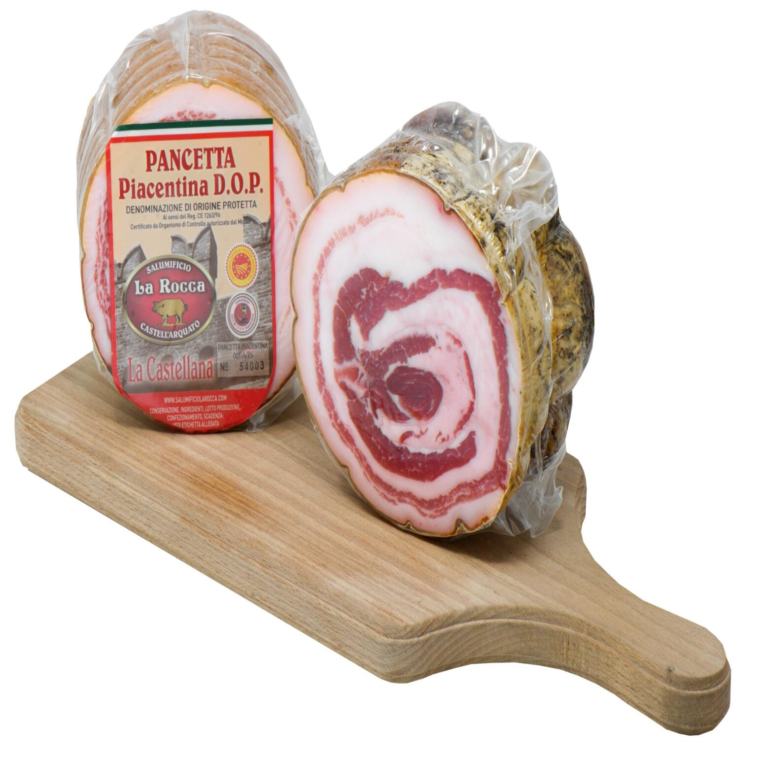 Pancetta piacentina Dop, a tranci sottovuoto La Rocca