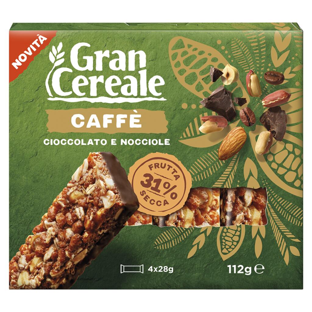 Barrette Grancereale Caffè/cioccolato fondente/Nocciola 112g