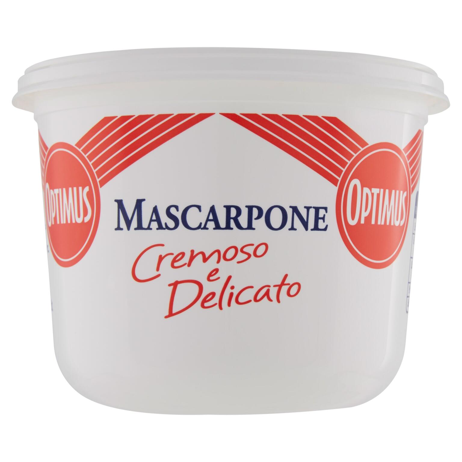 Mascarpone cremoso e delicato 500g Optimus