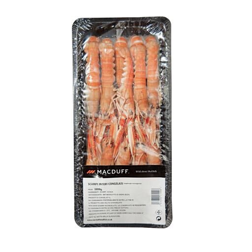 Scampi interi pezzatura 17/20 750g Mcduff