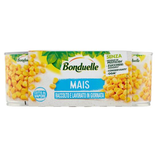 Mais cotto al vapore 3x140g Bonduelle