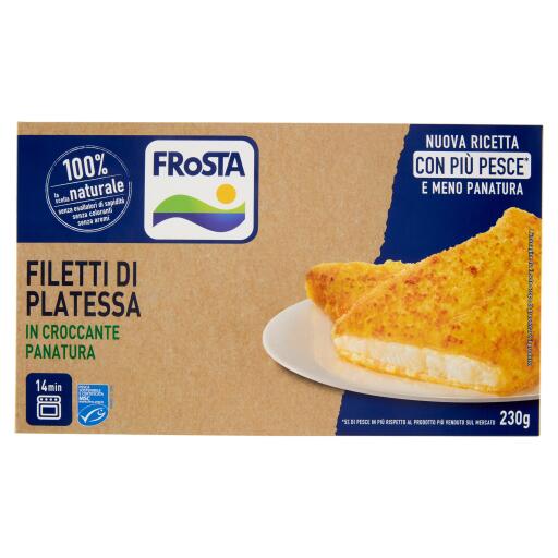 Filetti di platessa in croccante panatura 230g