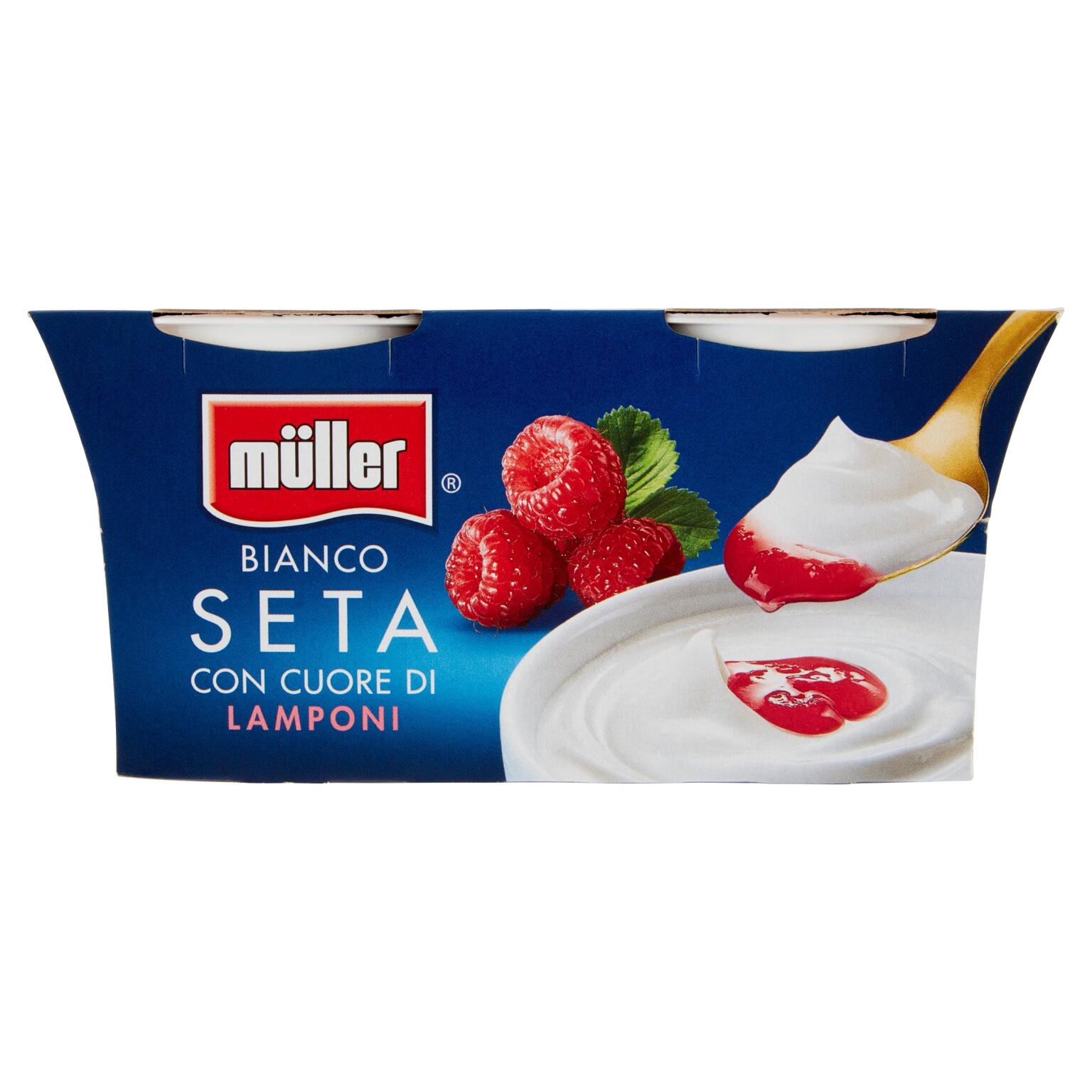 Yogurt 125gx2 Seta Lampone Muller