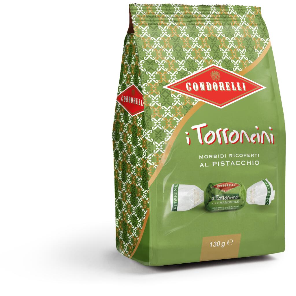 Torroncini Morbidi Ricoperti al Pistacchio 130g Condorelli