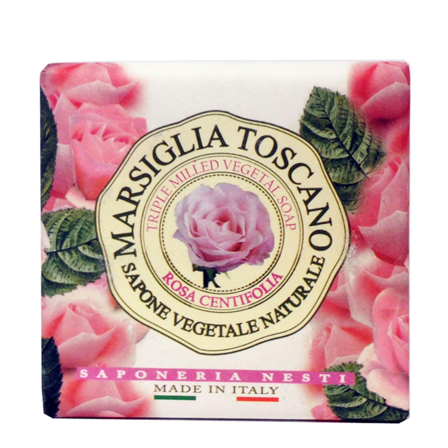 Sapone Marsiglia Toscano vegetale naturale Rosa Centifolia 200g Nesti Dante