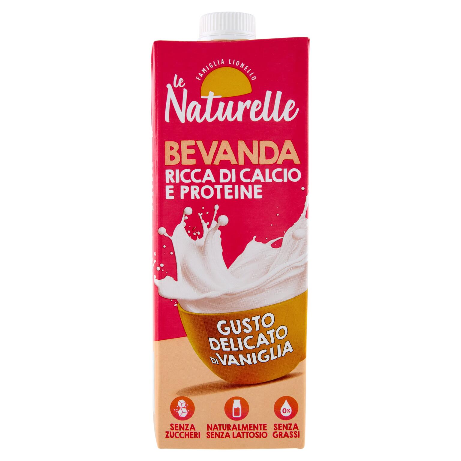Bevanda UHT a base di albume d'uovo con calcio lt.1 Naturelle