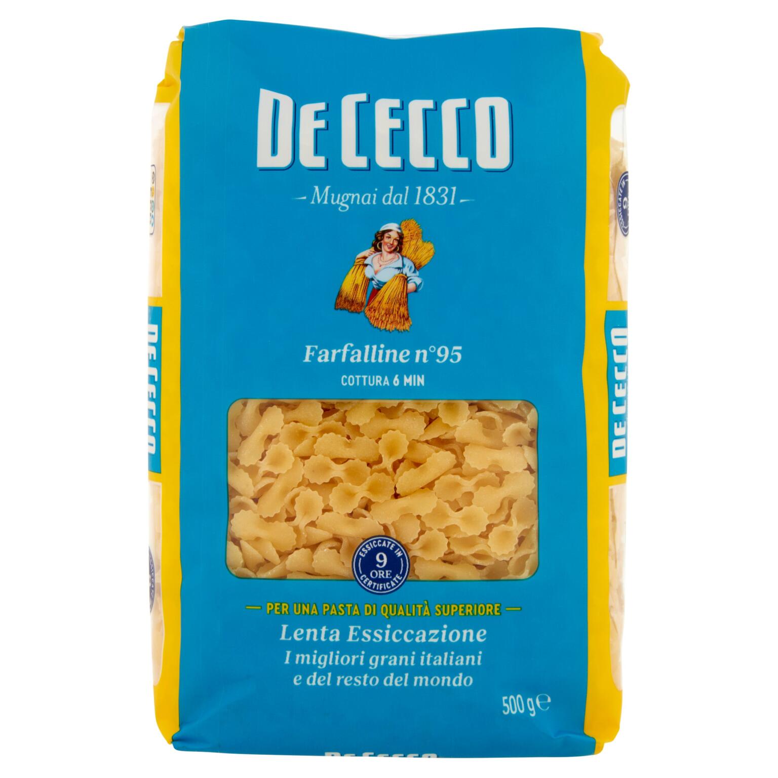 Pastina di semola di grano duro farfalline 500g De Cecco