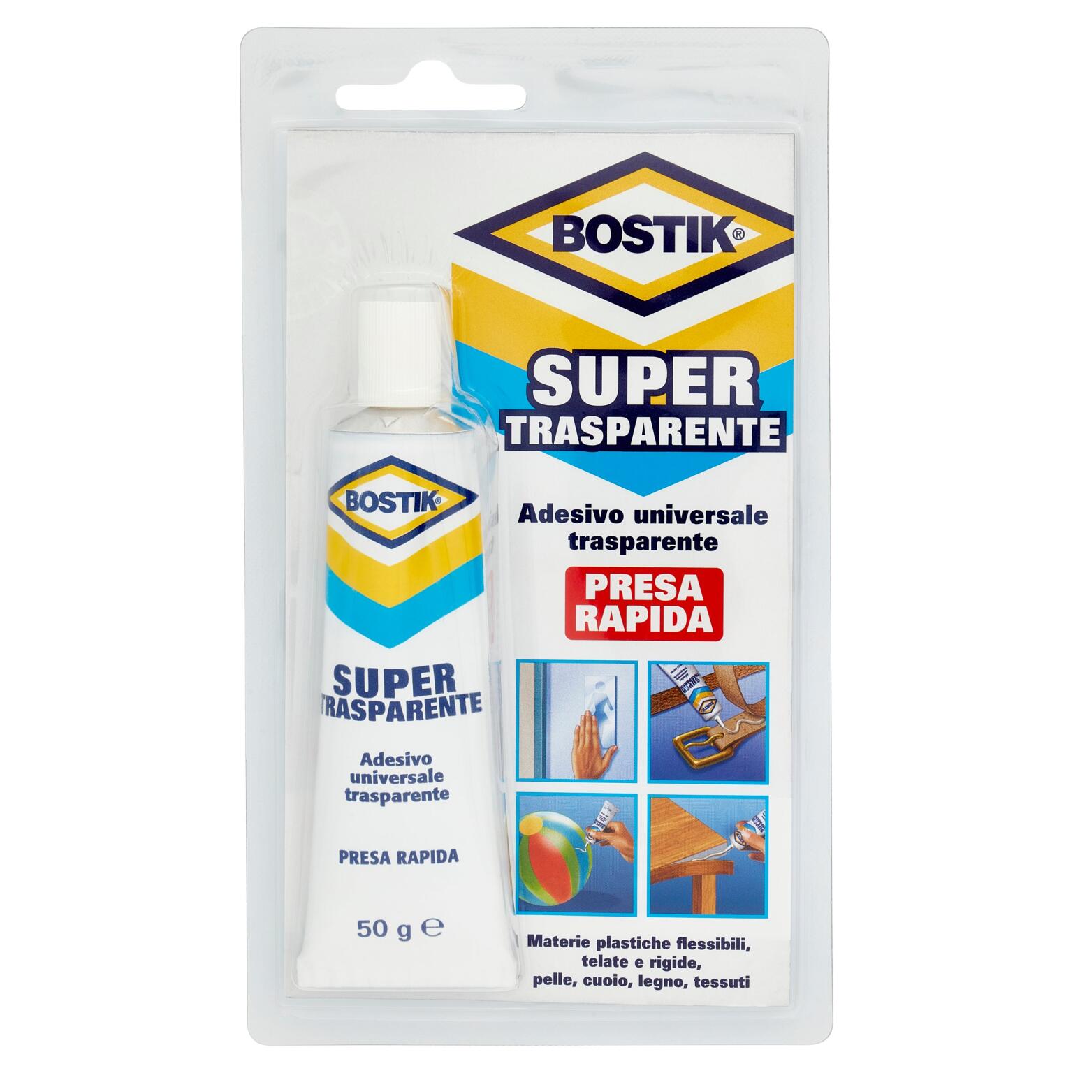 Bostik Supertrasparente blister 50g