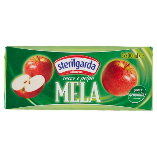 Succo e polpa mela 3x200ml Sterilgarda
