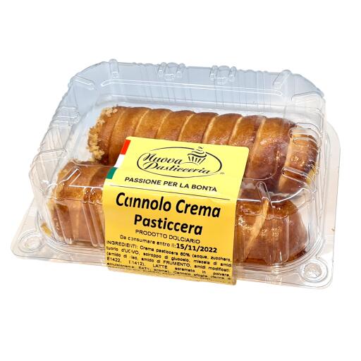 Cannolo crema pasticcera 2 pezzi