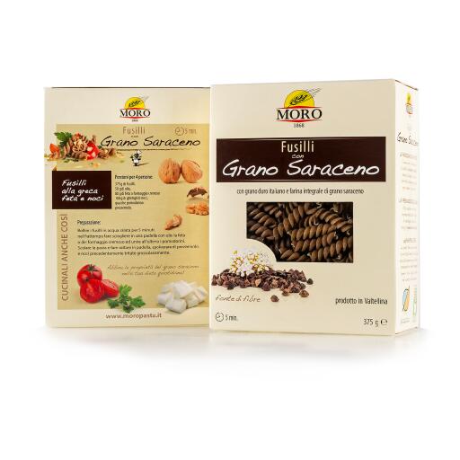 Fusilli con grano saraceno 375g Moro