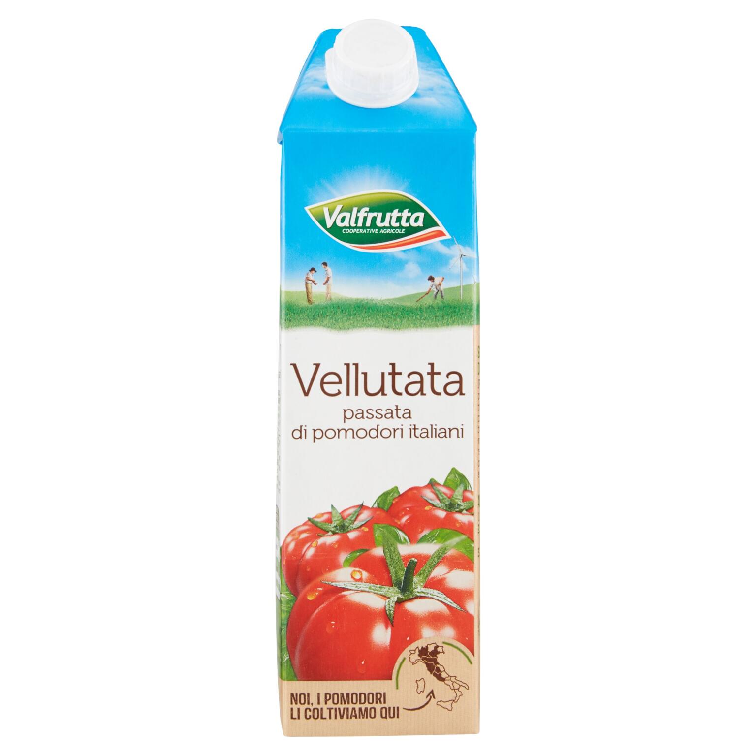 Passata di pomodoro al vapore 1l brick Valfrutta