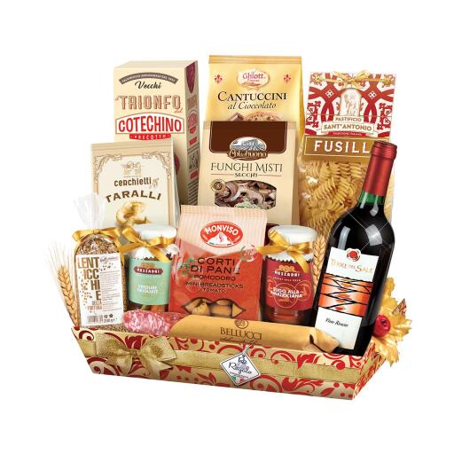 Cesto Natalizio Sofia 12 pezzi Re Regalo