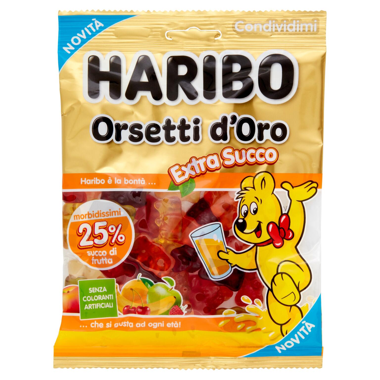 Busta orsetti d'oro extra succo 150g Haribo
