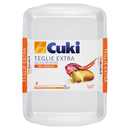 Teglie extra alluminio alto spessore da 8porzioni 2pz Cuki