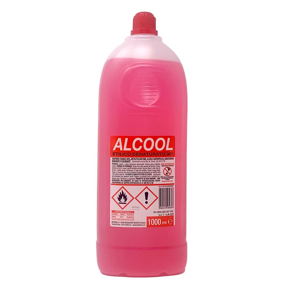 Alcool etilico denaturato 90° 1l Bessone