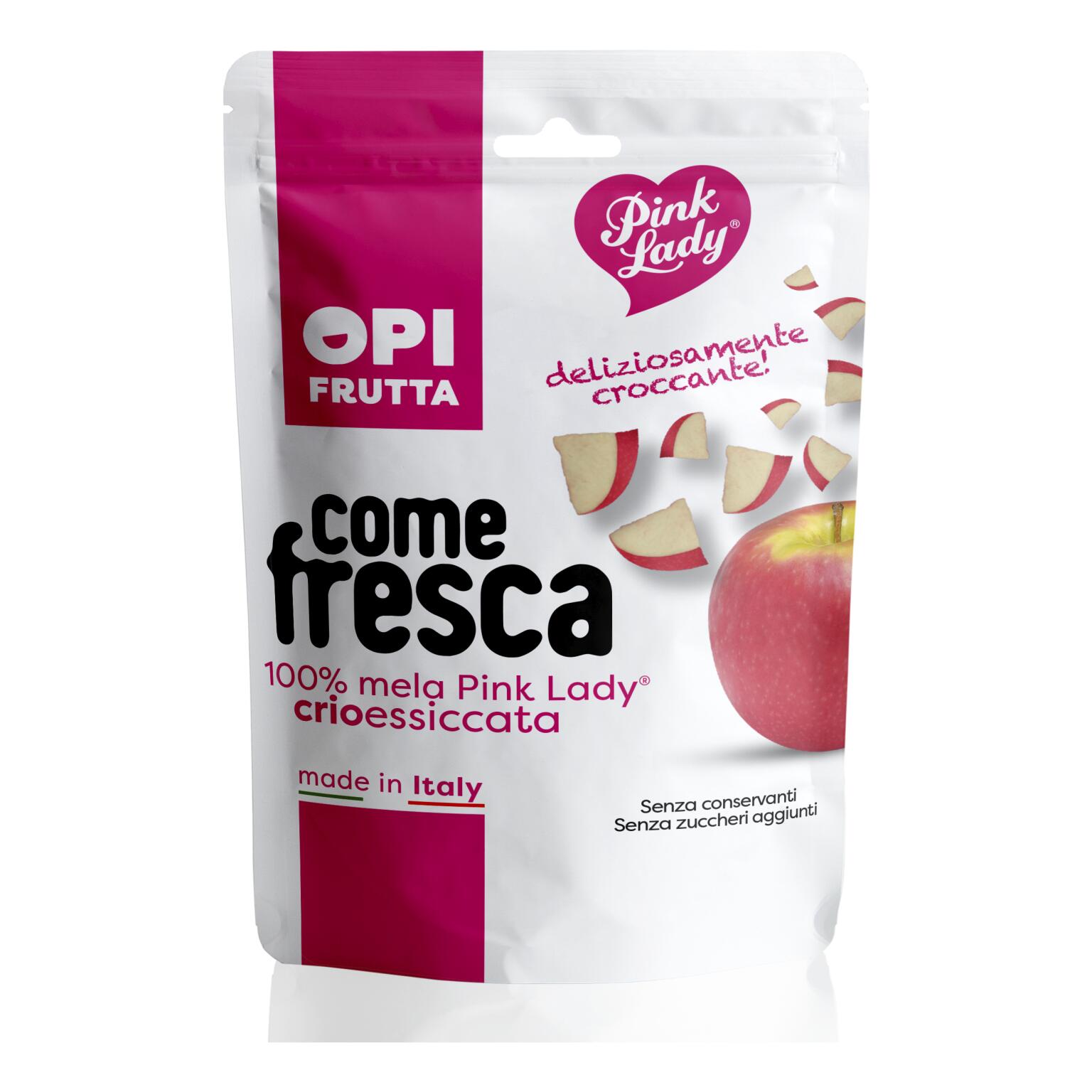 Mela Pink Lady snack 18g frutta crioessiccata