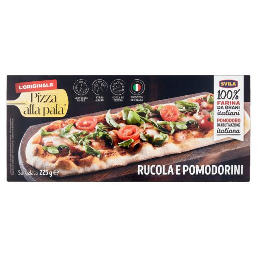 Pizza alla pala rucola e pomodorini ciliegino 225g Svila