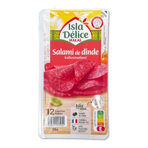 Salame di Tacchino Halal a Fette 96g Isla Deli