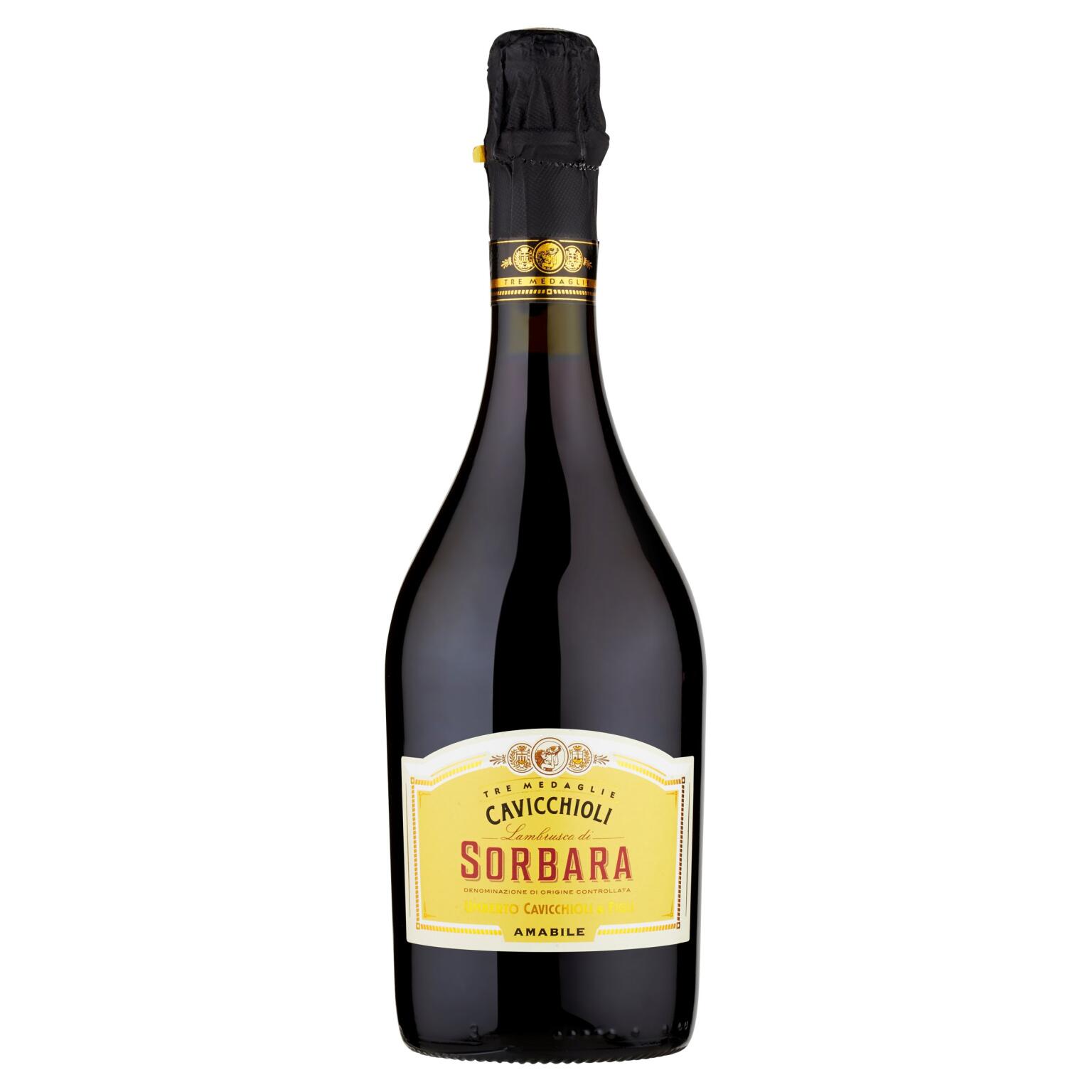 Lambrusco di Sorbara Frizzante amabile da 75cl DOCCavicchioli