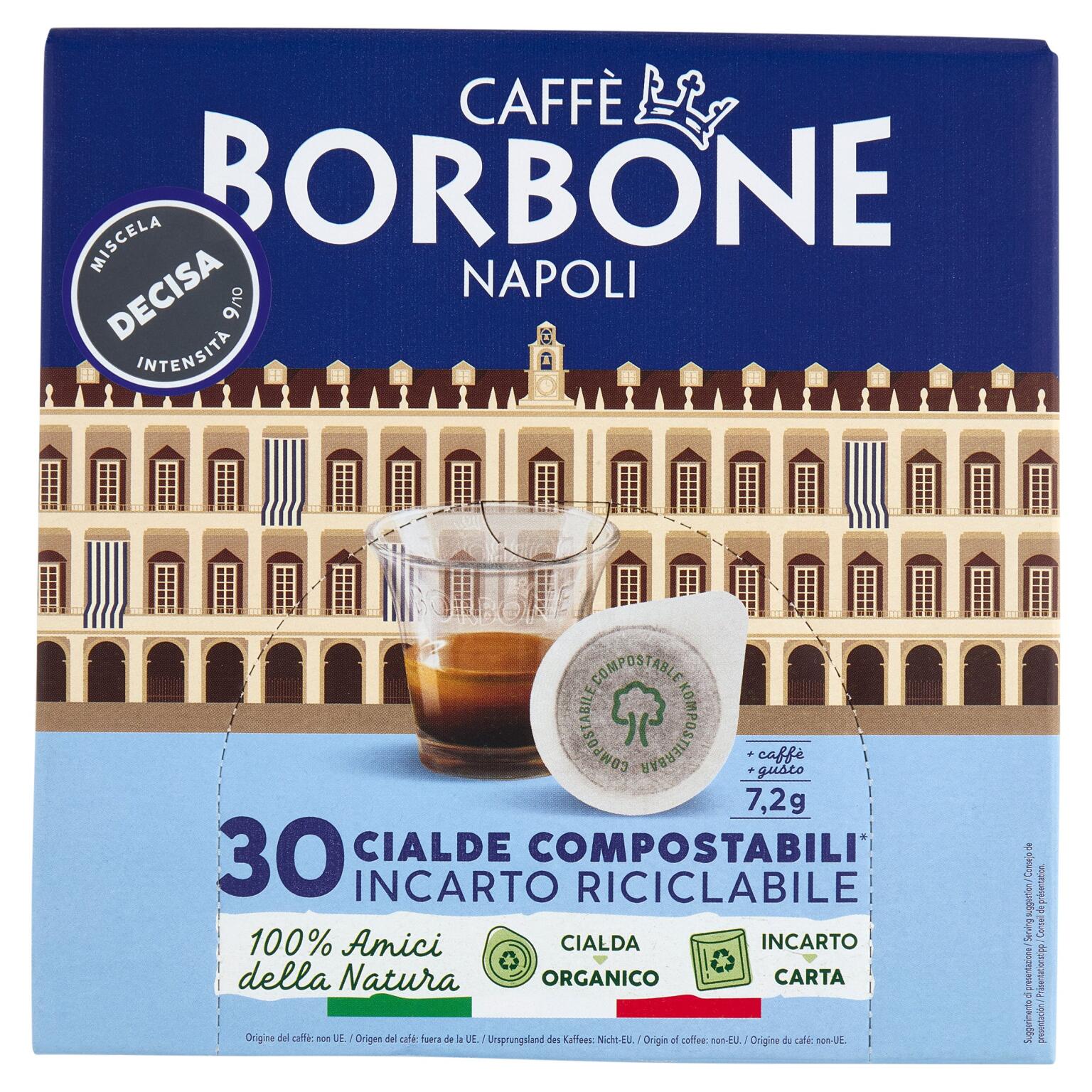 Cialde Compostabili miscela Decisa 30pezzi Caffe' Borbone