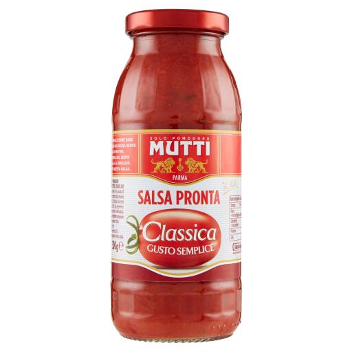 Salsa classica con un segreto polpa fine con basilico e soffritto di cipolla bottiglia 300g Mutti