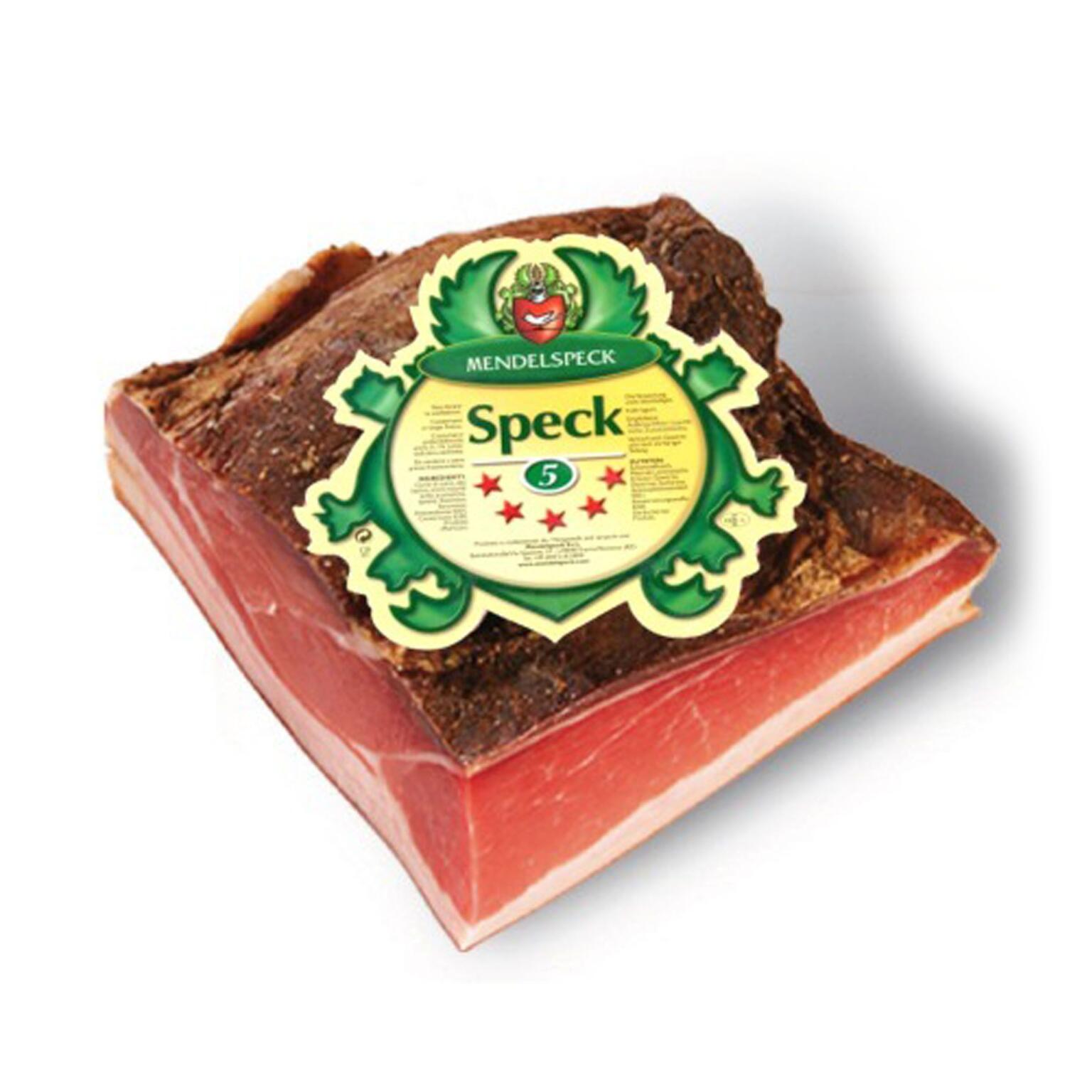 Speck classico 5 stelle a quarti Mendelspeck