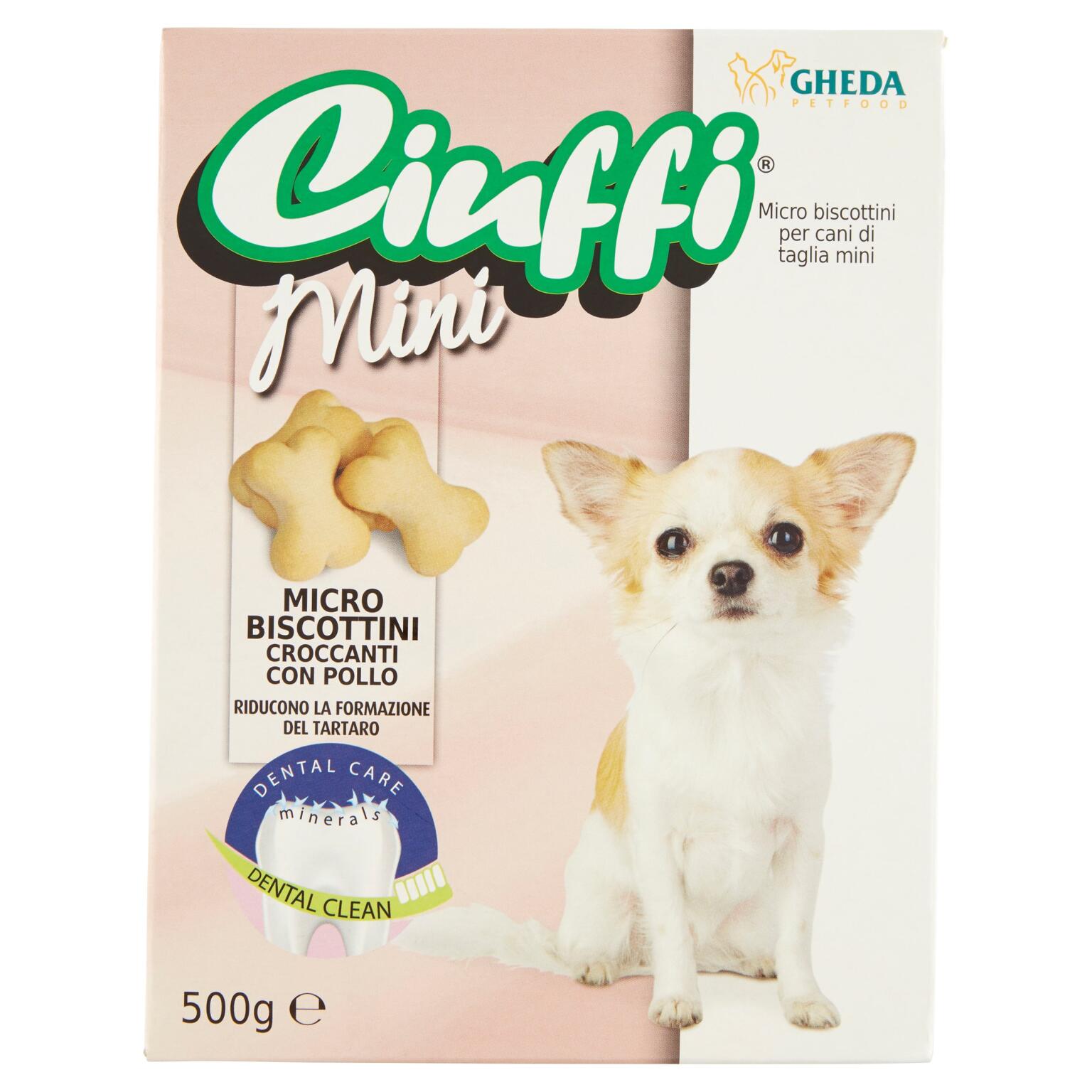 Mini Micro Biscottini con Pollo e Minerali 500g Ciuffi by Gheda