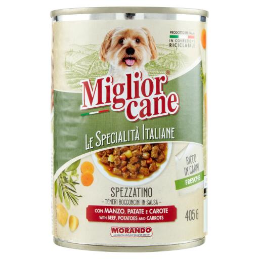 Migliorcane Bocconcini Manzo Patate/Carote 405g Specialità Italiane Morando