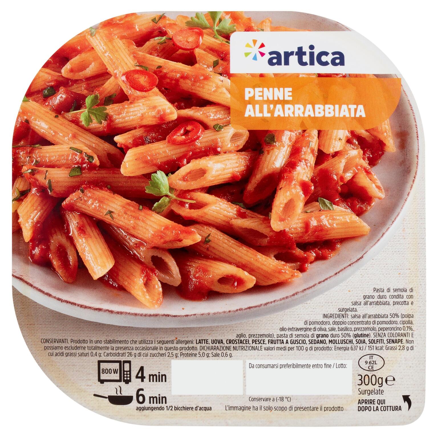 Penne all'arrabbiata 300g Artica