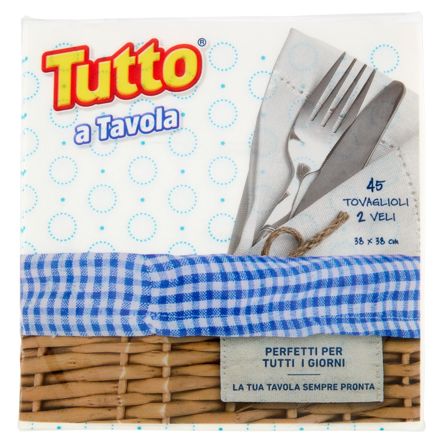 45 tovaglioli 2 veli tutto a tavola