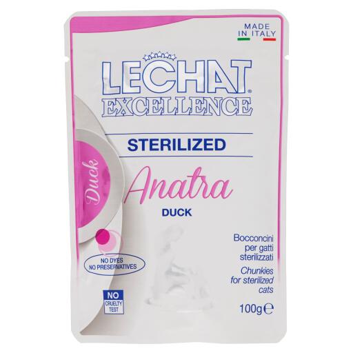 Lechat excellence sterilised anatra 100g