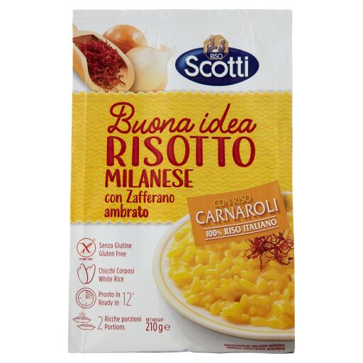 Risotto alla milanese 210g Scotti senza glutine