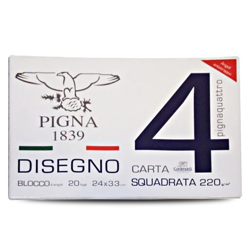 Blocco F4 24x33 ff20 squadrato Pigna