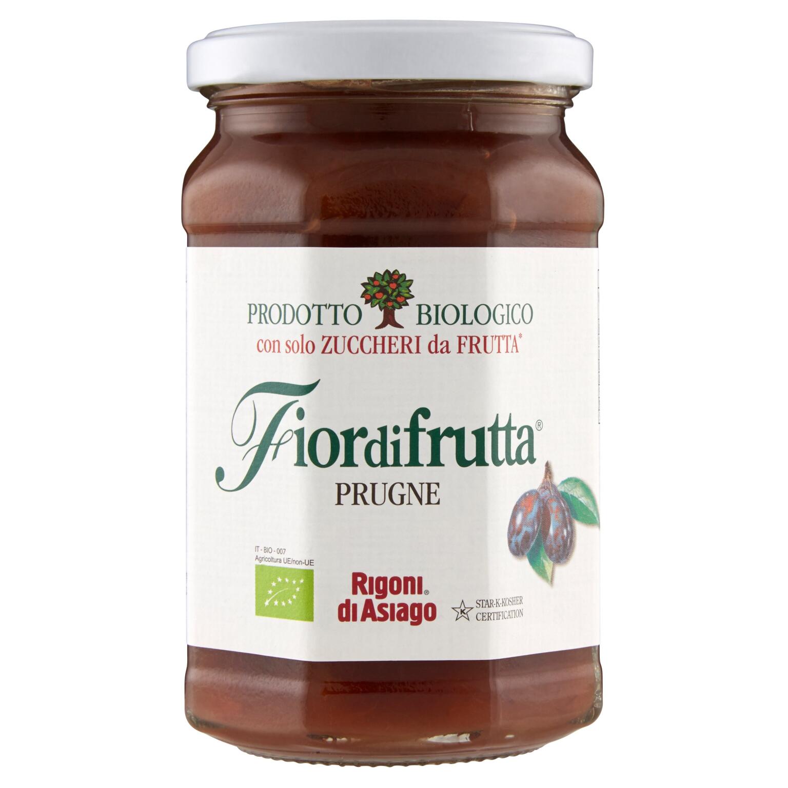 Bio fiordifrutta prugne 330g Rigoni